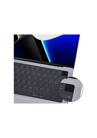 Arabulalaca Apple Uyumlu MacBook Air 13.6 A2681 Türkçe Q Silikon Klavye Siyah