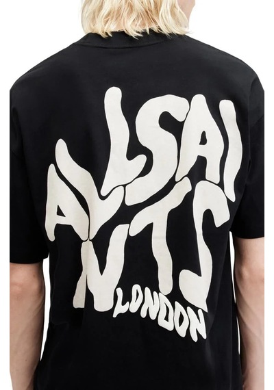 Erkek Tişört Baskılı Kısa Kol T-shirt - Siyah
