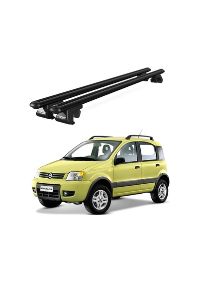 Venüs Fiat Panda 4x4 2004-2012 Uyumlu Siyah Ara Atkı Port Bagaj Tavan Barı