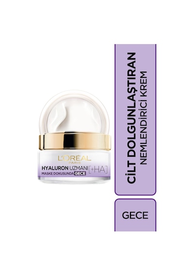 L'Oreal Paris Hyaluron Uzmanı Cilt Dolgunlaştıran Nemlendirici Gece Kremi 50 ML