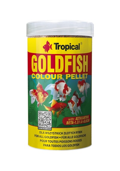 Tropical Goldfish Colour Pellet Size Size Small 250ml 90gr