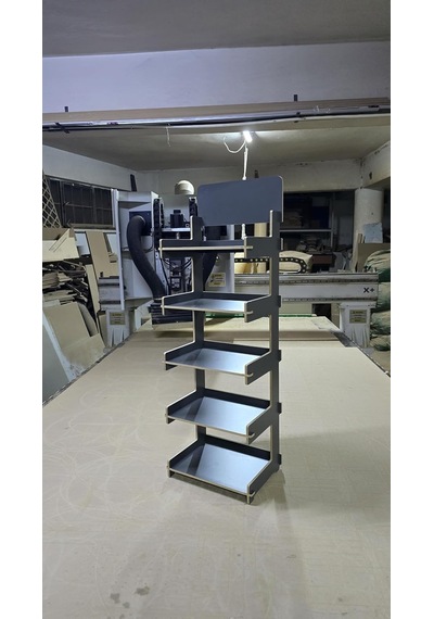 5 Gözlü, Geçmeli Mdf Lam Raf Stand Diğer