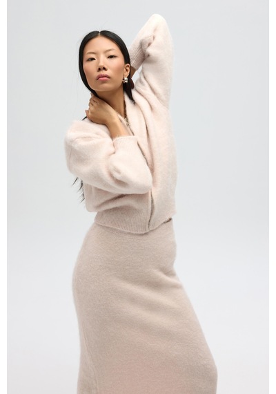 Mai Collection Mai Studios Co. Nivra Pembe Uzun Triko Etek Pembe