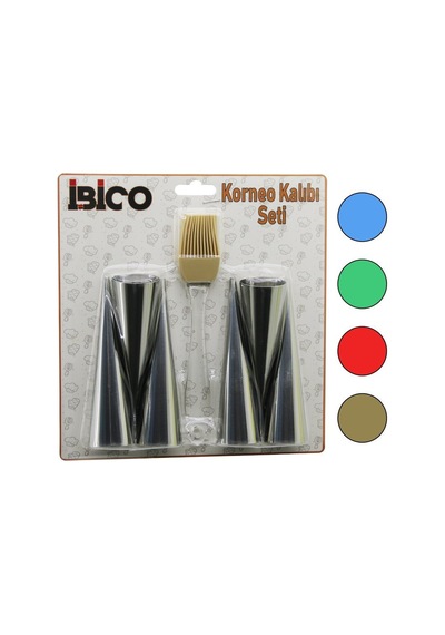 İbico İ22-163 Pasta Dekorasyon Seti Çap:3.3cm X Uzunluk:12cm 7 Adet Brkt-921633 6-korneo Kalıp Diğer