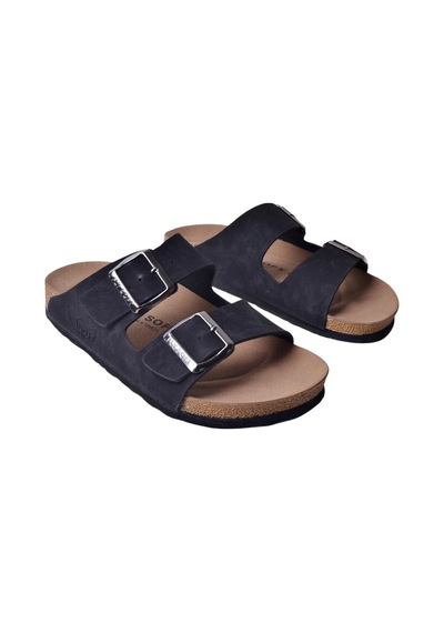 Kindep Fly Soft Çift Toka S902 Uniseks Terlik Siyah Siyah