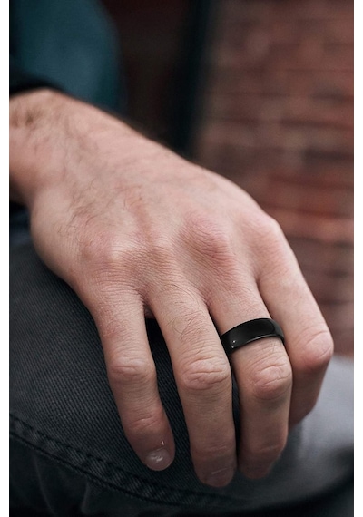 Unisex 6mm Parlak Bombeli Erkek Kadın Çelik Alyans Yüzük Tca 001