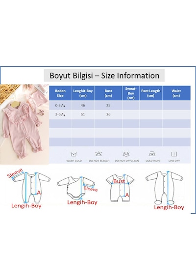 Babymod Güpürlü Şapkalı Bebe Yakalı 100% Pamuk Kız Bebek Tulum Somon