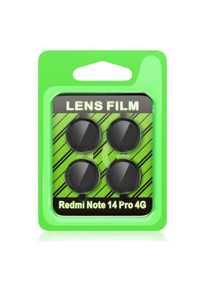 Xiaomi Redmi Note 14 Pro 4g Uyumlu Raze Metal Kamera Lens - Siyah Renkli