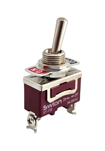 Ic-152s-2 Swıon Toggle Switch On-off 15a 2p Ø12mm Xt11-b