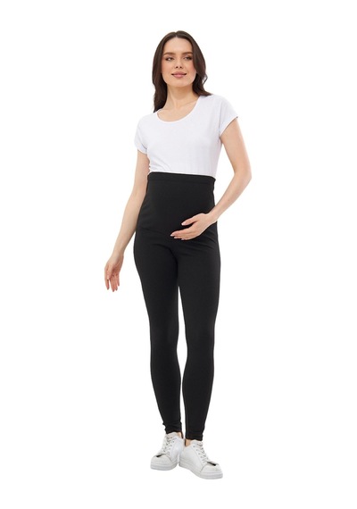 Luvmabelly Myra8140 Toparlayıcı Fitilli Mevsimlik Beli Ayarlanabilir Hamile Tayt-siyah