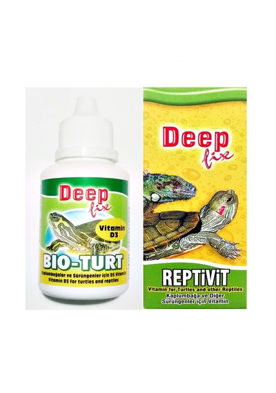 Deep Fix Sürüngen ve Su Kaplumbağa Vitamini Bakım Seti 2'li