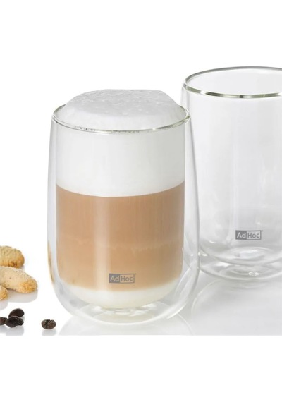 Adhoc Set Çay Bardağı Duo Glass Renkli