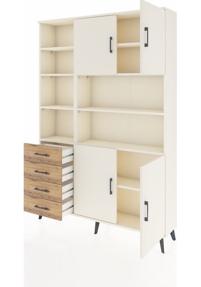 Arges Dolap 9 Raflı 4 Çekmeceli 4 Kapaklı 132x30x195 Aytaşı-aytaşı/çam Aytası/atlas Çam Arges Dolap 9 Raflı 4 Çekmeceli 4 Kapaklı 132x30x195 Aytaşı-aytaşı/çam Aytası/atlas Çam