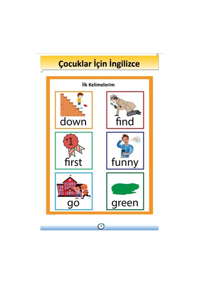 Çocuklar İçin İngilizce Eğitim Seti 3 Kitap + 15 Saat Anlatım