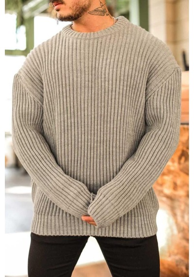 Tüylenmez Oversize Salaş Triko Kazak Şık Konforlu Ve Dökümlü Bisiklet Yaka Fitilli Model Kazak Ekru Tüylenmez Oversize Salaş Triko Kazak Şık Konforlu Ve Dökümlü Bisiklet Yaka Fitilli Model Kazak Ekru