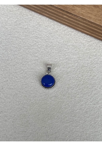 925 Ayar Gümüş Akik Taşlı Gümüş Kolye Ucu