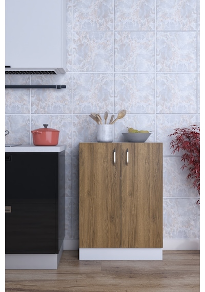 Rafineri Mokas Çok Amaçlı Dolap 2 Raflı Kapaklı Mutfak Balkon Banyo Beyazceviz Rafineri Mokas Çok Amaçlı Dolap 2 Raflı Kapaklı Mutfak Balkon Banyo Beyazceviz