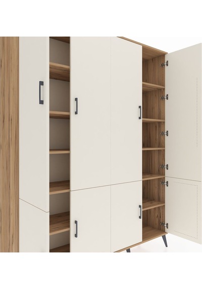 Hyperion Gardrop 10 Raflı 8 Kapaklı 176x44x221 Çam-aytaşı/çam Aytaşı/çam Hyperion Gardrop 10 Raflı 8 Kapaklı 176x44x221 Çam-aytaşı/çam Aytaşı/çam