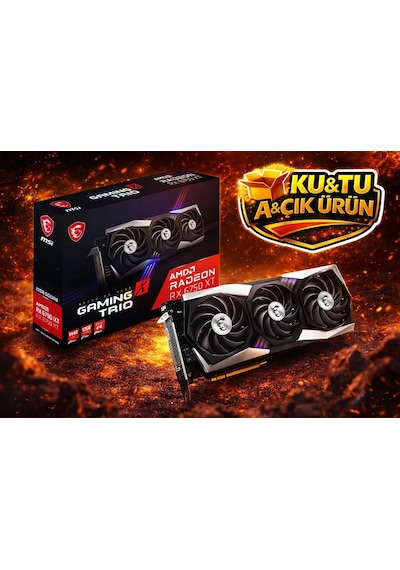 Msı Vga Radeon Rx 6750 Xt Gamıng X Trıo 12g Rx6750xt 12gb Gddr6 192b Gaming Oyuncu Ekran Kartı