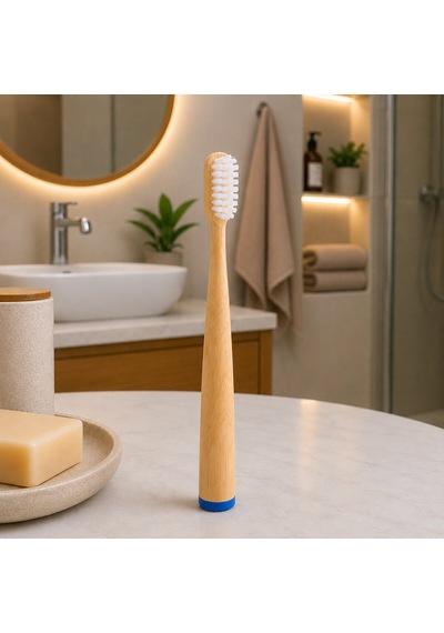 Urve Wenken Ur-3685 Diş Fırçası Ahşap Bambu Ayaklı Mavi Sap