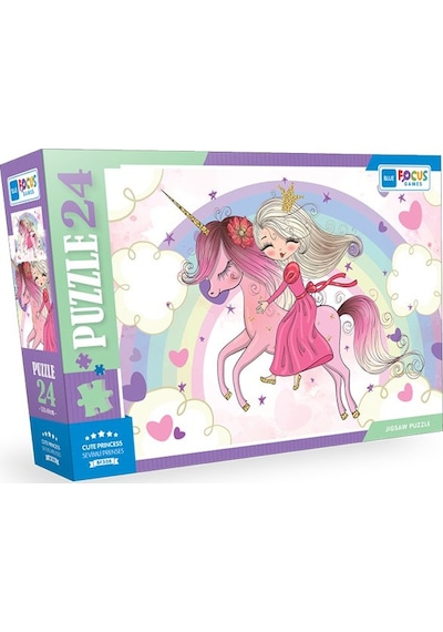 24 Parça Puzzle - Cute Prıncess Sevimli Prenses
