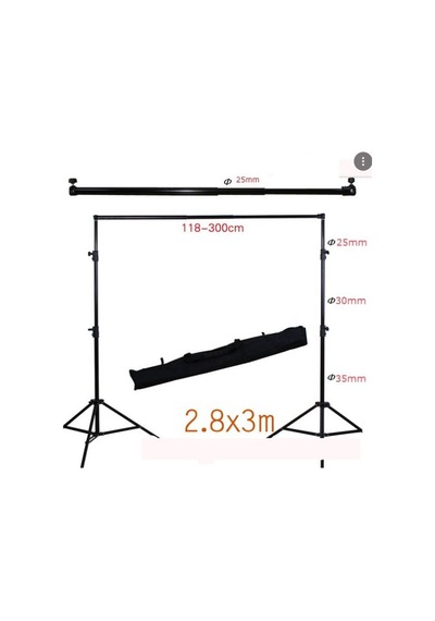 Ayex Teleskopik Crossbarlı Taşınabilir Fon Askı Sistemi 280cm x