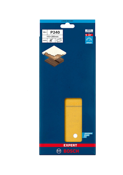 Bosch Expert C470 115 X 280 Mm 10'lu 240 Kum Zımpara Kağıdı 2608900851