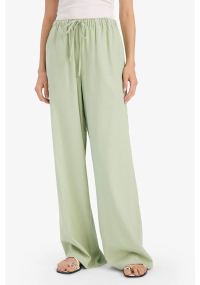 Defacto Wide Leg Çift Cepli Beli Lastikli Standart Boy Keten Karışımlı Pantolon E1981ax25smgn953 Yeşil Defacto Wide Leg Çift Cepli Beli Lastikli Standart Boy Keten Karışımlı Pantolon E1981ax25smgn953 Yeşil