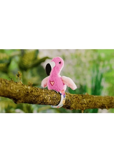 Happy Yappers Slap Bant Kırmızı Konuşan Ve Taklit Eden Flamingo Çok Renkli