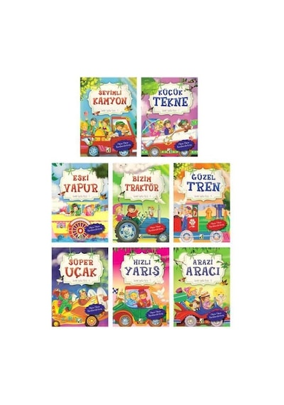 Sevimli Taşıtlar - 8 Kitap Takım- Damla Yayınevi