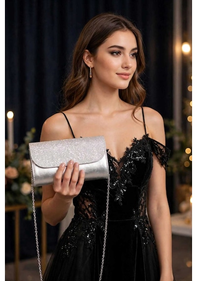 Names Bag Names Parlak Taşlı Simli Abiye Çanta - Zincir Askılı Gece Portföy Club Çanta - Portföy Clutch - Gece Çantası Gümüş Gümüş Names Bag Names Parlak Taşlı Simli Abiye Çanta - Zincir Askılı Gece Portföy Club Çanta - Portföy Clutch - Gece Çantası Gümüş Gümüş