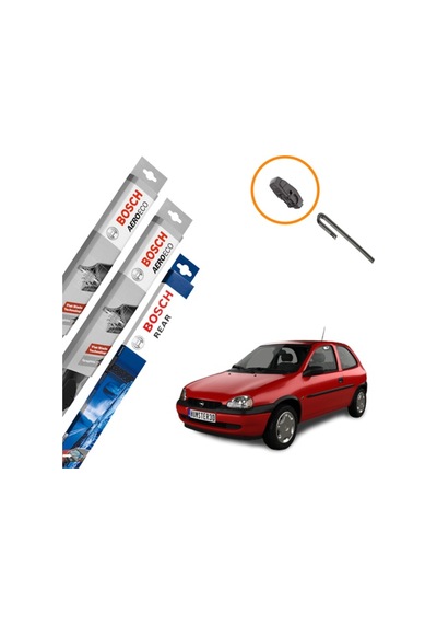 Opel Corsa Muz Silecek Takımı Ön ve Arka Bosch Aeroeco 1993-2000