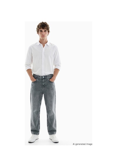 Lcw Jeans Gri Loose Fit Erkek Jean Pantolon