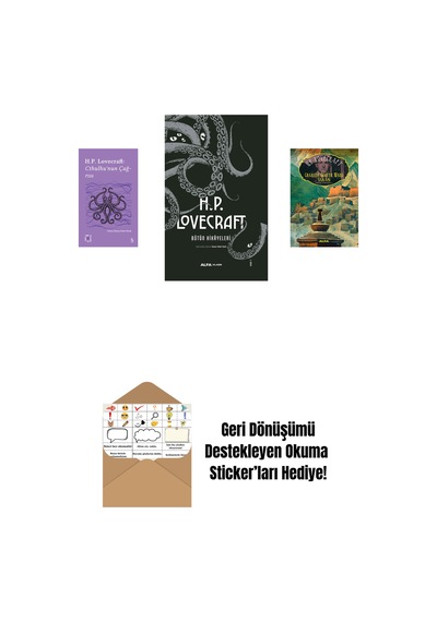 Everest Açıkhava 6 - Cthulhu Nun Çağrısı + H.p. Lovecraft - Bütün Hikayeleri Ciltli + Charles Dexter Ward Vakası + Okuma Sticker'ları
