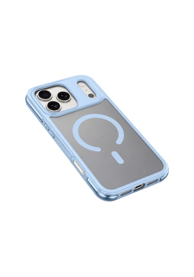 Buff Apple iPhone Uyumlu 18 Pro Max/17 Pro Max Magsafe Air Bumper Kılıf Light Blue Açık Mavi