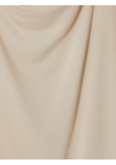 Lcwaıkıkı Curve Bej Büyük Beden Dökümlü Yaka Soft Touch Bluz