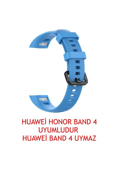Honor Band 4 Kordon, Silicone Sport Band Mavi Mavi