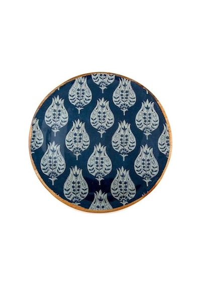 Holza Yuvarlak Tepsi 30x30 Cm Açık Bej
