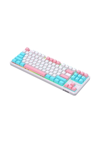 K870t Pro 3 Modlu Hot-swap Rgb, Mekanik Klavye - Beyaz - Blue Switch