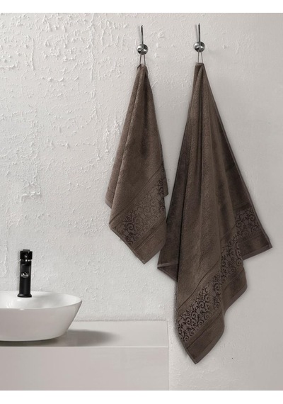 Bambu Havlu Takımı Doğal Ve Yumuşak Dokulu 50x90 Kahverengi