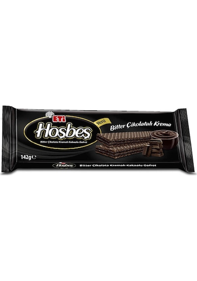 Eti Hoşbeş Bitter Çikolata Kremalı Kakaolu Gofret 20 x 142 G