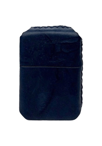 Handmade El Yapımı Hakiki Deri Zippo Modeli Çakmak Lacivert