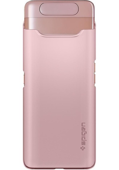 Spigen Galaxy Uyumlu A80 Kılıf Thin Fit Rose Gold