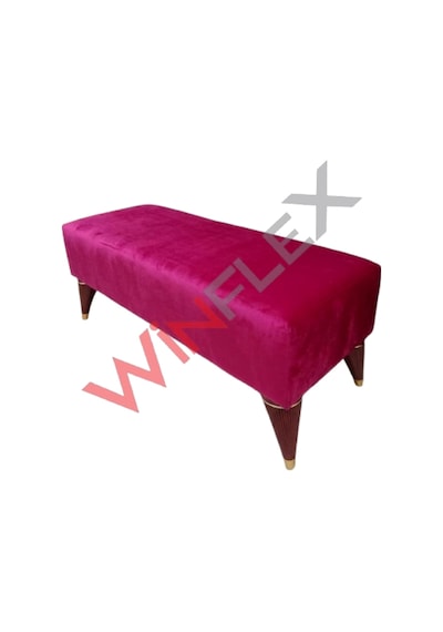Winflex Dikdörtgen Dekoratif Puf 38x100 Cm Fuşya
