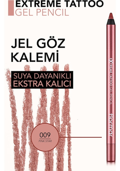 Flormar Işıltılı Kalıcı Göz Kalemi (TURUNCU) - Extreme Tattoo Gel Pencil - 008 Orange Pop - 8682536041157
