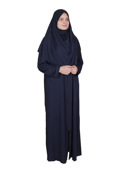 Zehranaz Namaz Elbisesi Lacivert Fermuarlı Namaz Elbisesi Lacivert