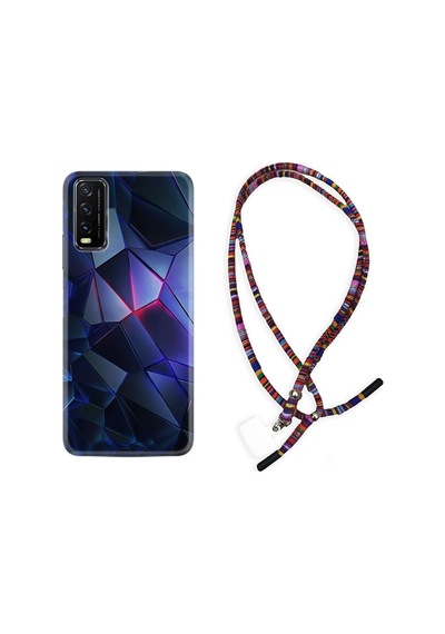 Vivo Y20 Kılıf Rasta Boyun Askılı Üçgenler 2 1872