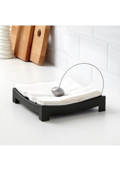 Ikea Knyck Peçetelik 22 X 22 X 5 Cm Siyah