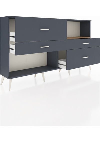 Arges Konsol Tek Raflı 4 Çekmeceli 176x30x99 Antrasit-çam/antras Antrasit-çam/antrasit Arges Konsol Tek Raflı 4 Çekmeceli 176x30x99 Antrasit-çam/antras Antrasit-çam/antrasit