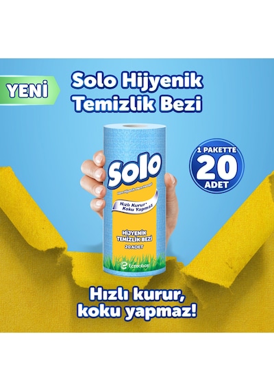 Solo Hijyenik Temizlik Bezi 12'li